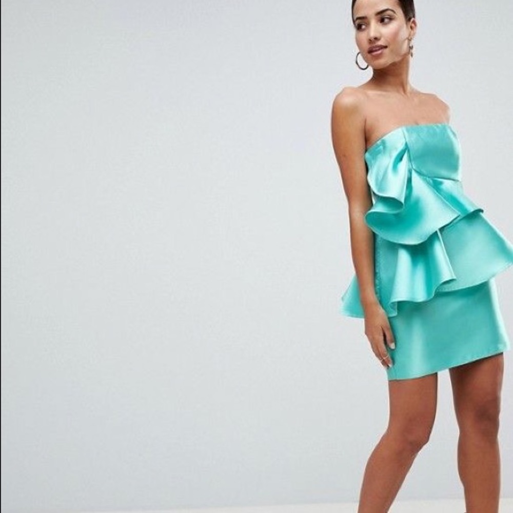 ASOS cocktail mini dress with ruffles